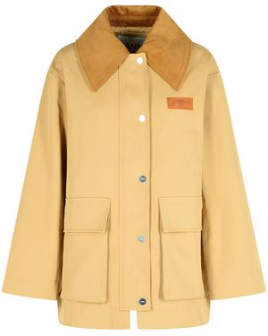 Ganni Recycled Polyester Jacket - Yellow