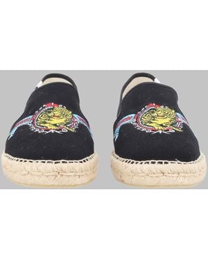 KENZO Canvas Espadrilles Cotton Shoe - Blue