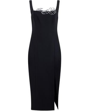 Blumarine Midi Dress Polyester - Black