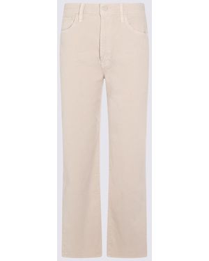 Mother Cotton Jeans - Natural