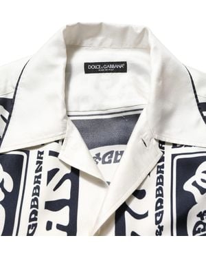 Dolce & Gabbana Logo Bandana Short Sleeves Shirt And Silk - White