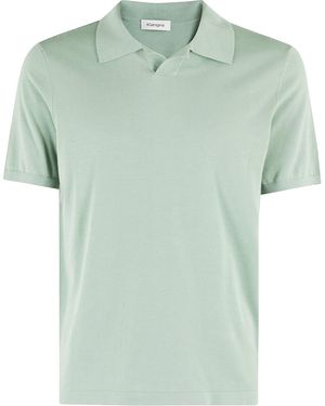 Kangra Polo Maglia Collo Skipper Cotone 1Filo - Green