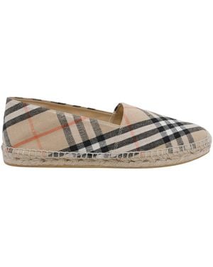 Burberry Check Espadrilles - Grey