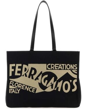トートバッグ Salvatore Ferragamo Grape Leather Large Shopping Bag Ferragamo Grape Leather Large Shopping Bag – LOZURI®