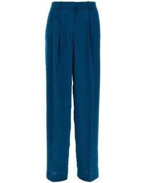 MICHAEL Michael Kors Blue Satin Pant