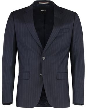 BOSS Virgin Wool Two-Pieces Suit - Blue
