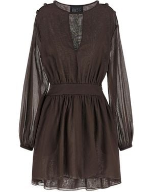 Giovanni bedin Cotton Short Dress - Black