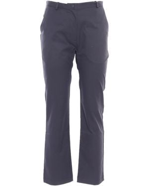 K-Way Elaise Twill Peach Chino Trousers - Blue