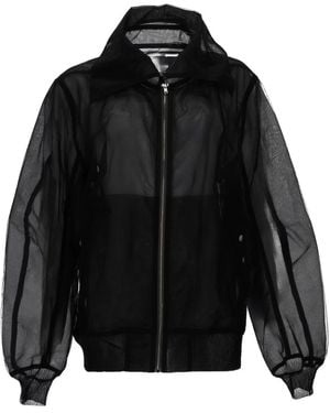 Rick Owens Bomber Jacket Dracucollar Flight Nylon - Black