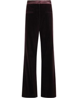 FEDERICA TOSI Pantalone Tasche A Filetto Velluto Pontoglio - Black