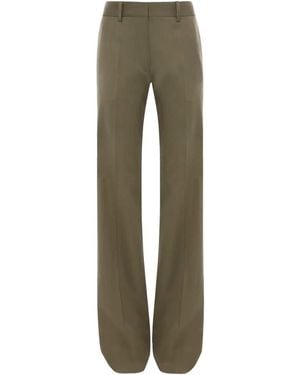 Victoria Beckham Straight Trousers - Green