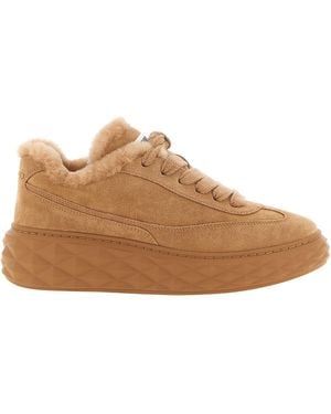 Jimmy Choo 'Diamond Maxi Retro' Sneakers - Brown
