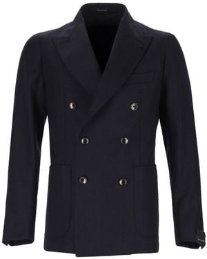 Tagliatore Montecarlo Jacket Virgin Wool - Blue