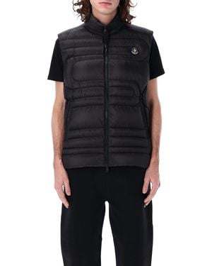 Moncler Emeishan Snake-Quilted Gilet - Black