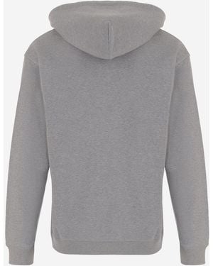 Valentino Cotton Hoodie Sweatshirts - Grey