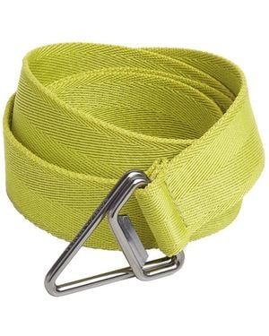 Bottega Veneta Triangle Logo Nastro Belt Accessories - Green