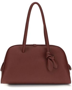 Jacquemus Il Turismo Shoulder Bag Calf Leather Bos Taurus - Purple