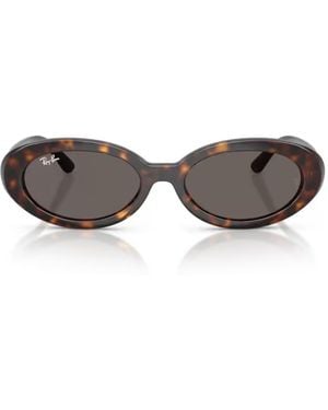 Ray-Ban Ray-Ban Rb2223902B1 Oval Acetate Sunglasses - Black