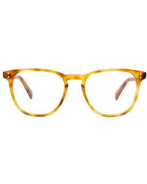 Celine Eyeglasses Round Full Rim, Blonde Havana Frame And Clear Demo Lenses Lens Cl50046I053 - Brown