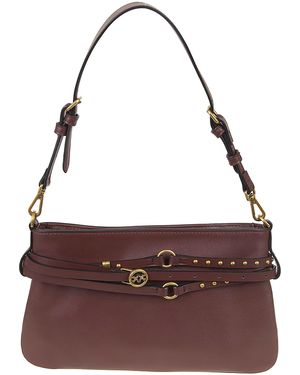 Pinko Belt Bag Mini Vitello Morbido Borsa - Purple