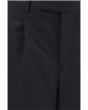 PT Torino Wool Trousers Samuel Fleece (Ovis Aries) - Black