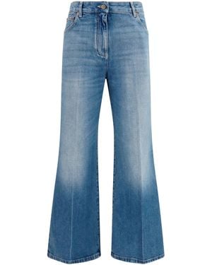 Valentino Straight-Leg Jeans Cotton - Blue