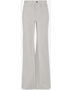 Chloé High Waist Cotton Flare Jeans - Grey