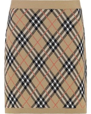 Burberry Knitted Mini Skirt - Multicolour