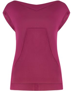 Rick Owens Viscose Blend T-Shirt - Purple