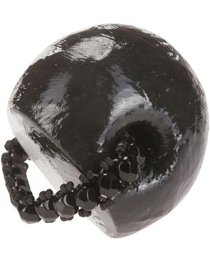 Maria Calderara Anello Bianco/Nero - Black