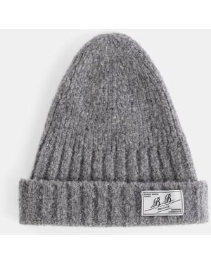 B.B. Wallace Shore Beanie Heather Wool And Cashmere Hat - Gray