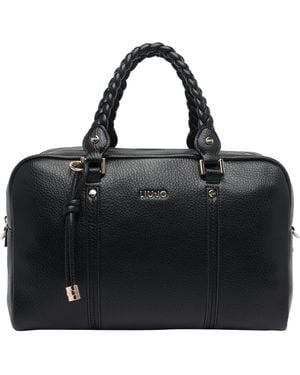 Liu Jo Medium Logo Bowling Bag - Black