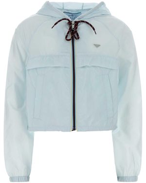 Prada Pastel Light- Re-Nylon Windbreaker - Blue