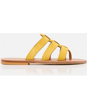 K. Jacques Sandals Leather - Yellow