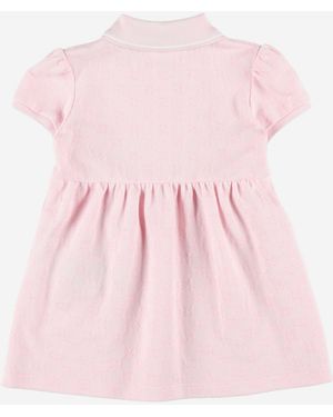 Gucci Cotton Dress With Classic Collar - Pink