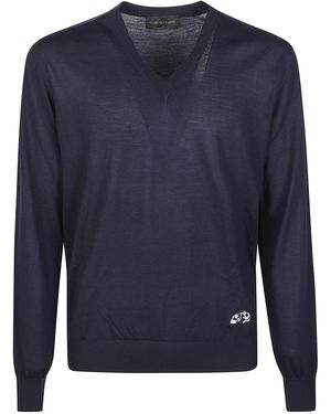 Gabriele Pasini Wool Round Neck Sweather - Blue