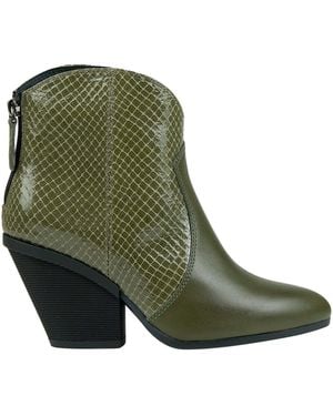 Hogan Leather Ankle Boots - Green