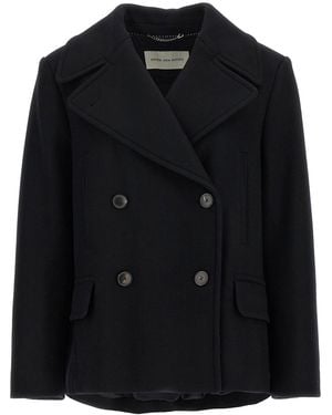 Dries Van Noten Vafel Coat - Black