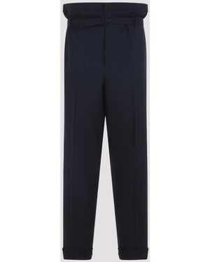 Saint Laurent Wool Trousers - Blue