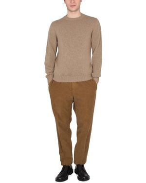 PT Torino Choker Wool Angora Jumpers - Natural