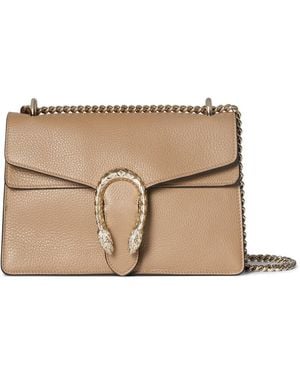 Gucci Shoulder Bag Dionysus Calf Skin - Natural