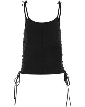 Balenciaga Cotton Tank Top - Black