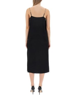 MICHAEL Michael Kors Dress With Logo Straps - Black