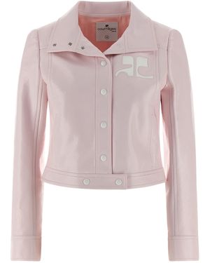 Courreges Vinyl Jacket - Pink