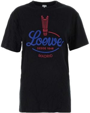 Loewe Jersey T-Shirt - Black