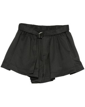 Sea Angelina Belted Shorts - Black