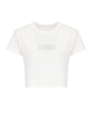 MM6 by Maison Martin Margiela Logoed T-Shirt - White