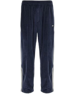adidas Originals By Wales Bonner Wb Velour Track Jogging Trousers - Blue