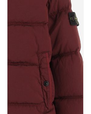 Stone Island Down Jacket Polyamide - Red