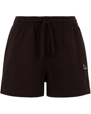 Maison Kitsuné Shorts Cotton - Black